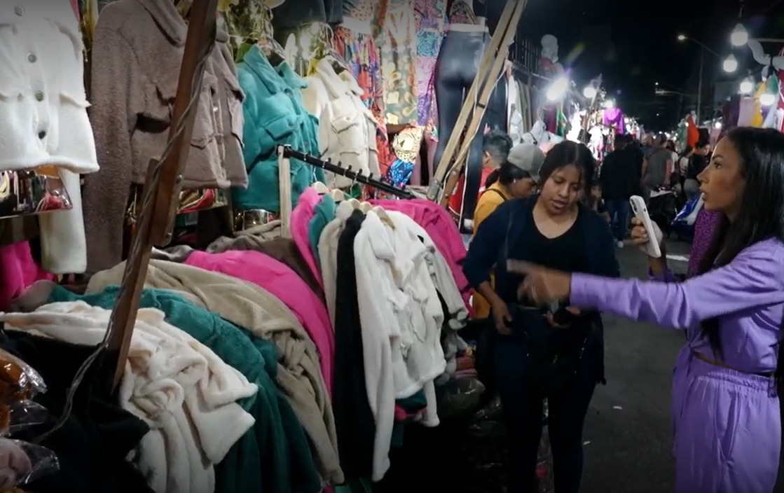 Trecho do Globo Repórter sobre a indústria têxtil, gravado na região do Brás, em São Paulo