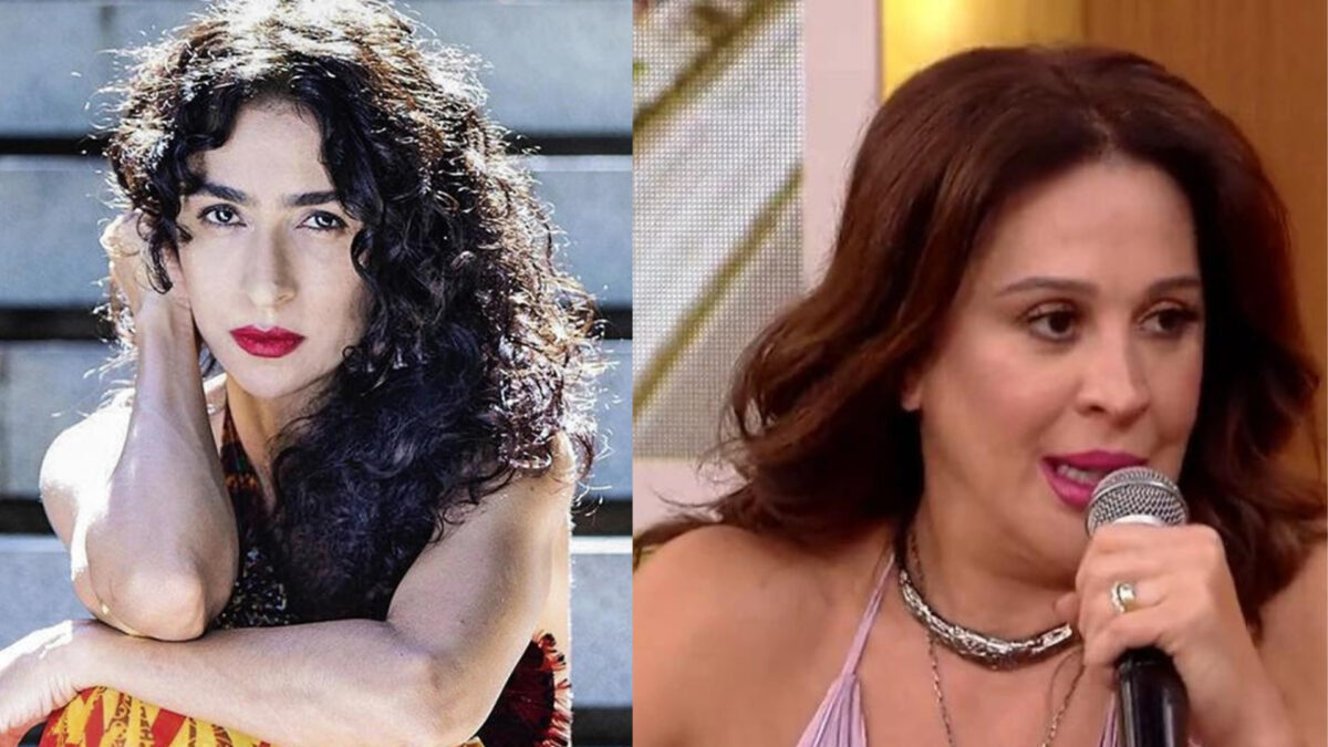 Marisa Monte e Claudia Raia em uma montagem