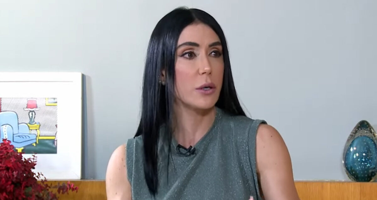 Michelle Barros em trecho de sua participação no programa Sensacional