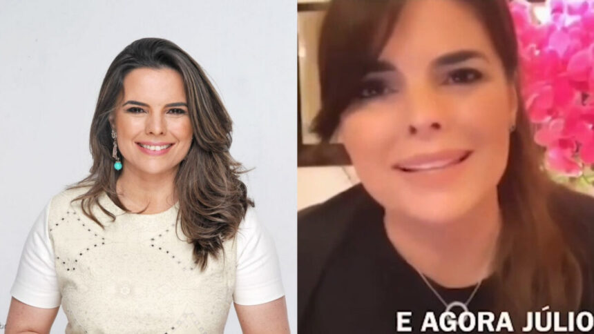 Montagem com Nanda Bezerra, influenciadora da Igreja Universal em vídeo vazado