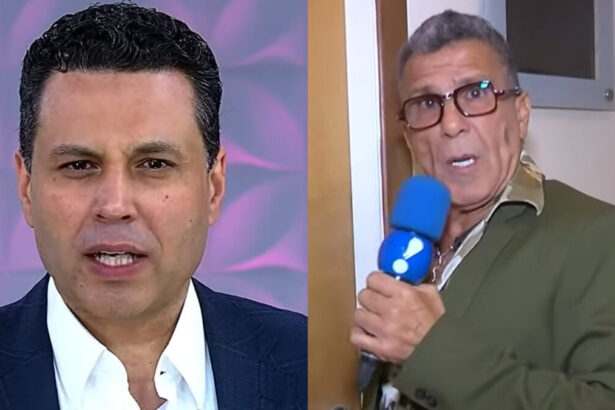 Renato Cardoso e Eri Johnson em uma montagem, de seus programas na RedeTV!