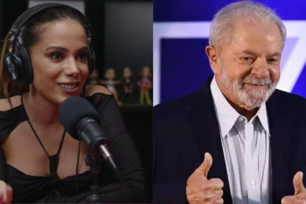 Anitta e Lula em uma montagem