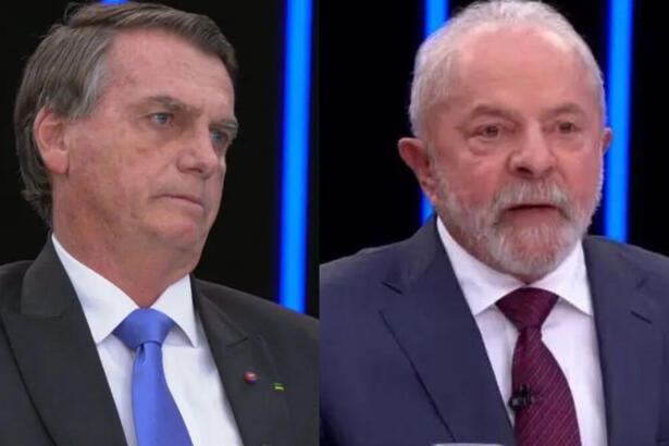 Bolsonaro e Lula em uma montagem nas suas participações do Jornal Nacional