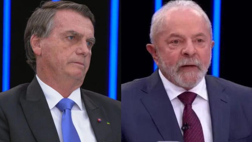 Bolsonaro e Lula em uma montagem nas suas participações do Jornal Nacional