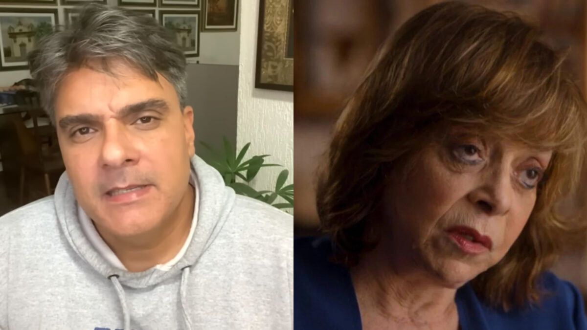 Guilherme de Pádua e Gloria Perez em uma montagem