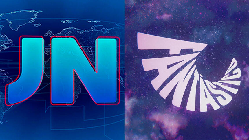 Logos oficiais dos programas jornalisticos da TV Globo, Jornal Nacional e Fantástico