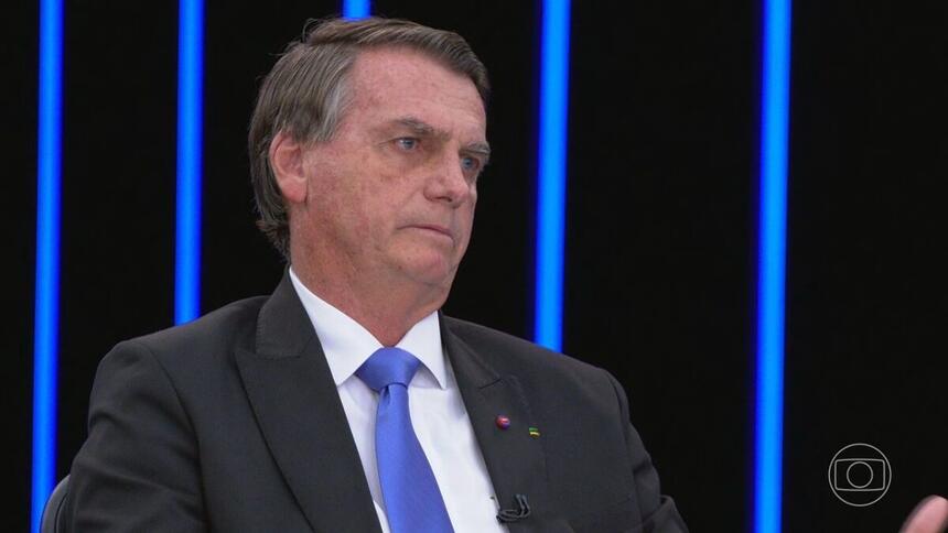 Jair Bolsonaro em trecho da entrevista para o Jornal Nacional