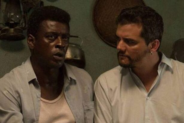 Seu Jorge e Wagner Moura, em trecho do filme Marighella