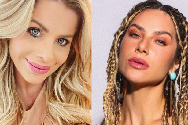 Montagem com Karina Bacchi e Giovanna Ewbank