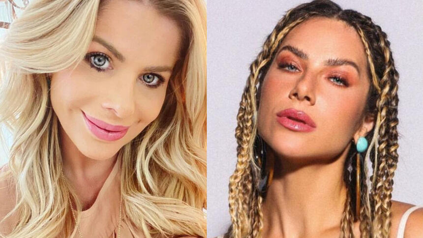 Montagem com Karina Bacchi e Giovanna Ewbank