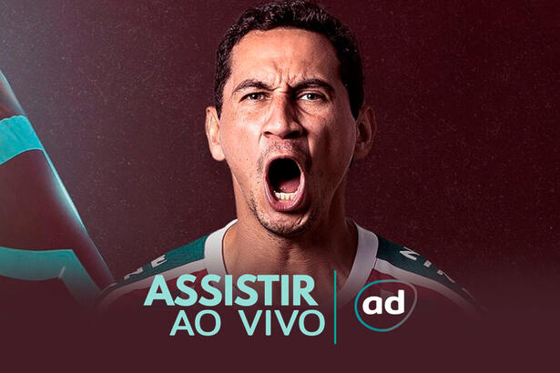 Ganso na arte de divulgação de como assistir ao vivo a partida entre Fluminense x coritiba