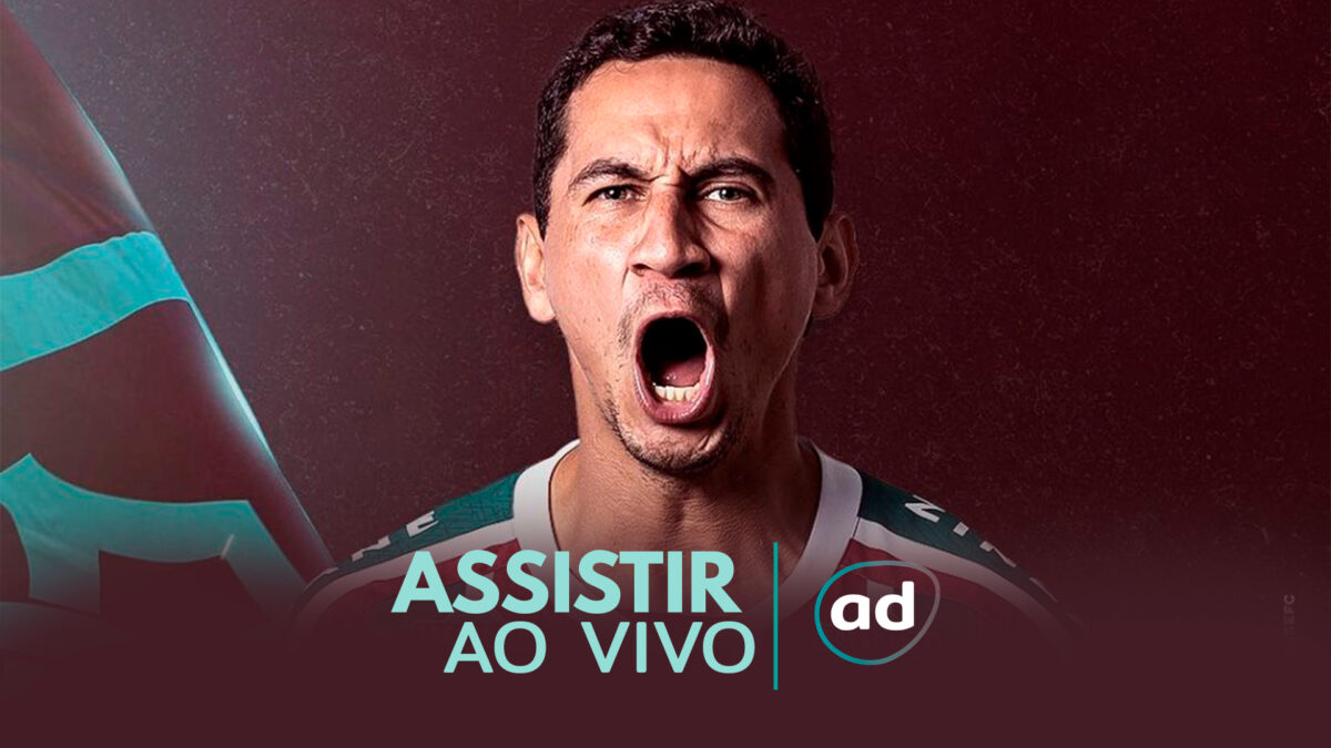 Ganso na arte de divulgação de como assistir ao vivo a partida entre Fluminense x coritiba