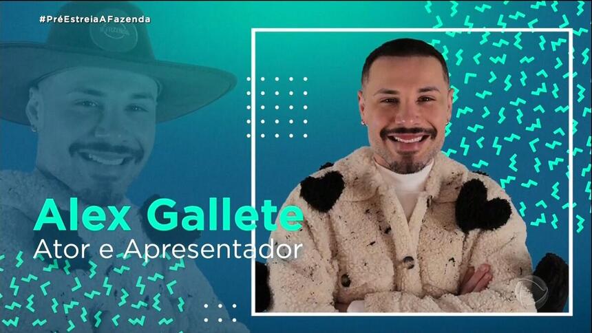 Alex Gallete participante de A Fazenda 14