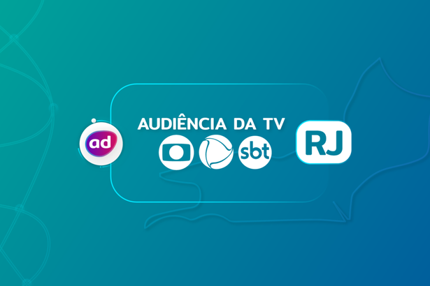 Arte de divulgação de Audiência da TV, consolidados do Rio de Janeiro