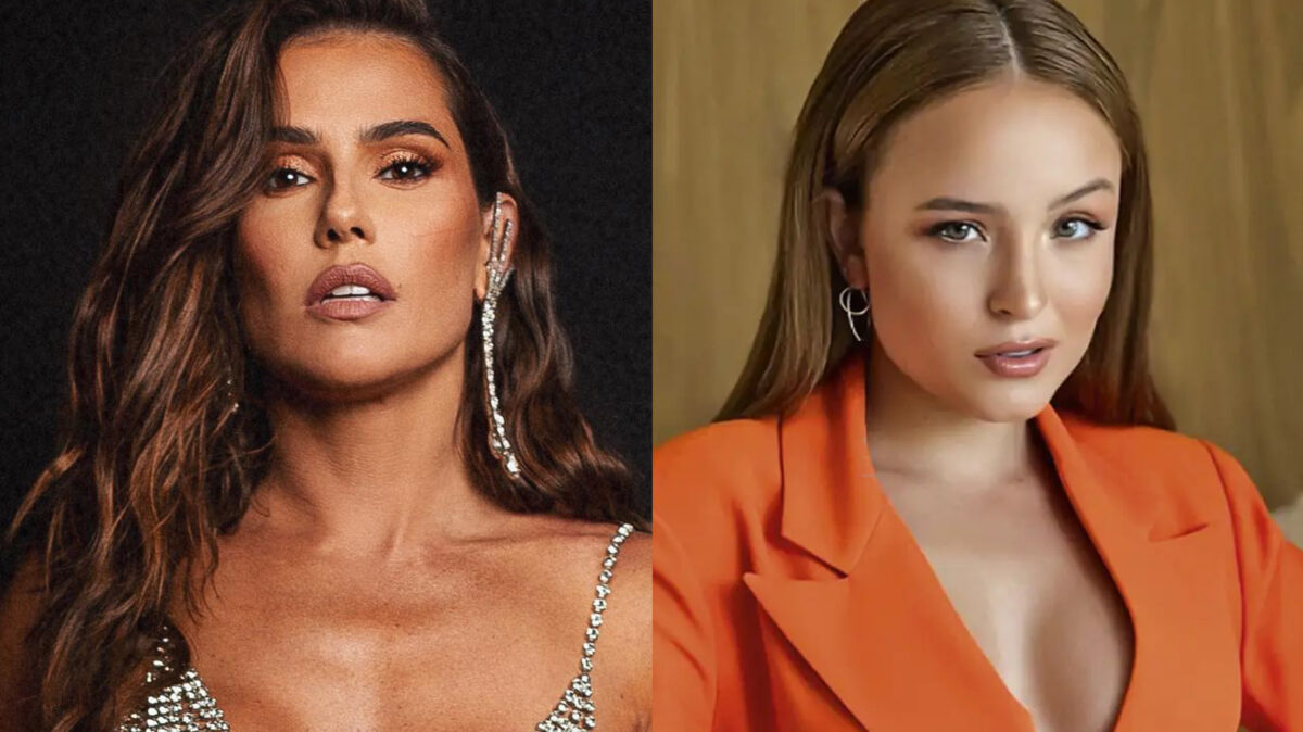 Montagem Deborah Secco e Larissa Manoela