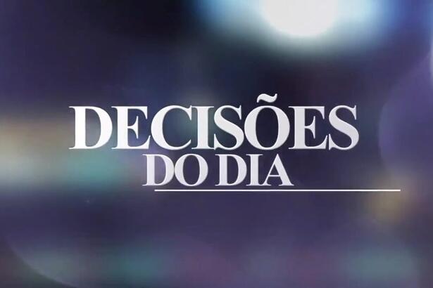 Logo do programa Decisões do Dia, no SBT