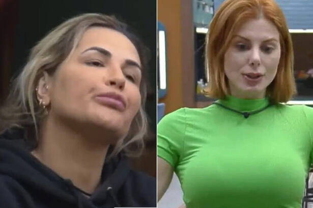 Deolane Bezerra e Deborah Albuquerque em uma montagem