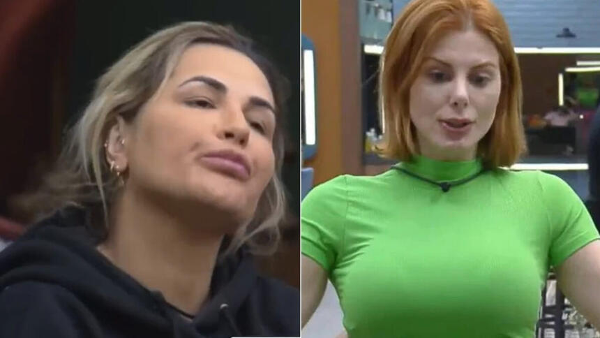 Deolane Bezerra e Deborah Albuquerque em uma montagem