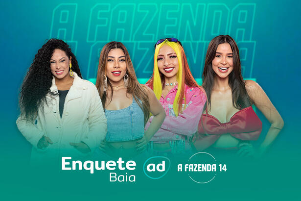 Arte da enquete da Baia com Rosiane, Ingrid, Ruivinha e Kerline