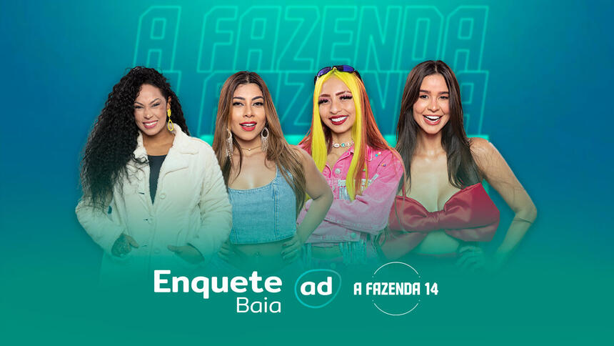 Arte da enquete da Baia com Rosiane, Ingrid, Ruivinha e Kerline