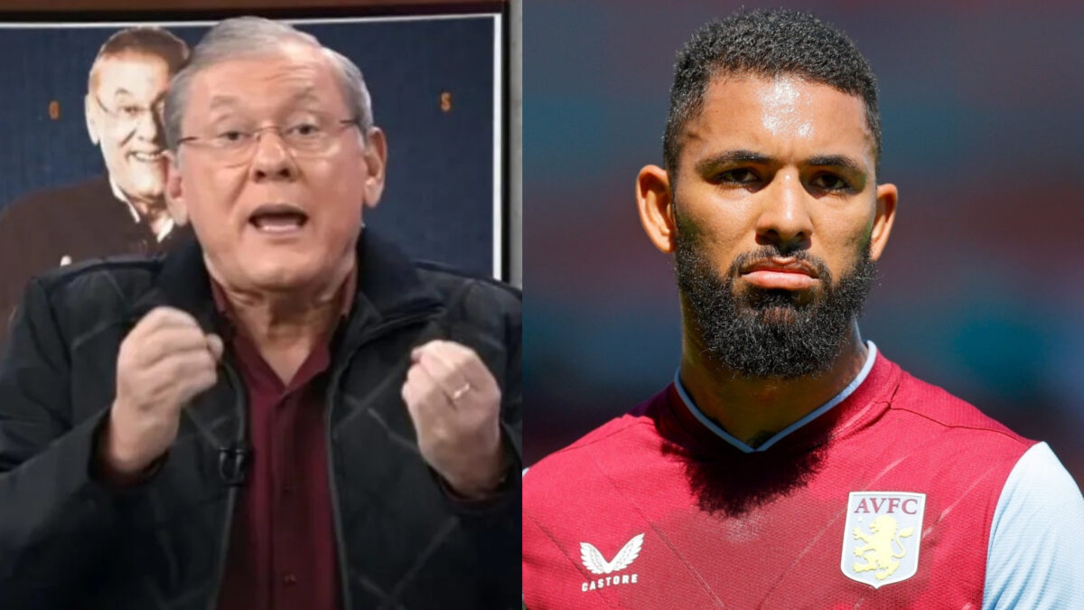 Milton Nevez e Douglas Luiz em uma montagem