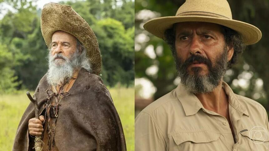 Osmar Prado e Marcos Palmeira em uma montagem