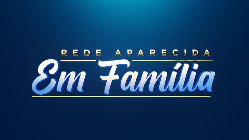 Logo do programa especial Rede Aparecida em Família