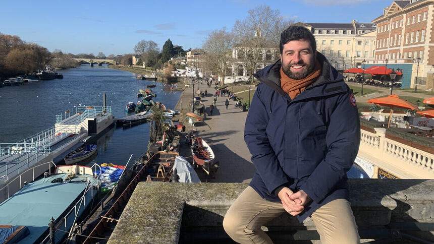 Rodrigo Carvalho em trecho do Globo Repórter direto de Londres