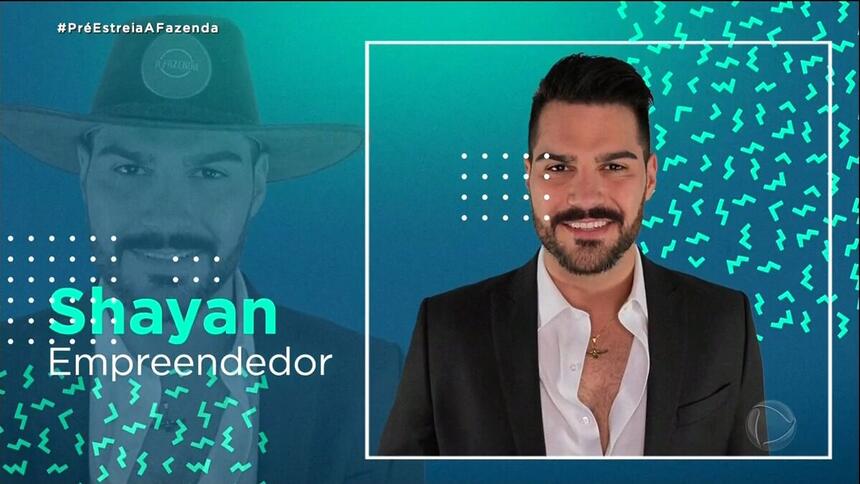 Shayan participante A Fazenda 14