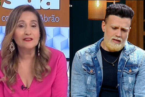 Sonia Abrão, no A Tarde é Sua, em montagem com Bruno Tálamo, em A Fazenda 14