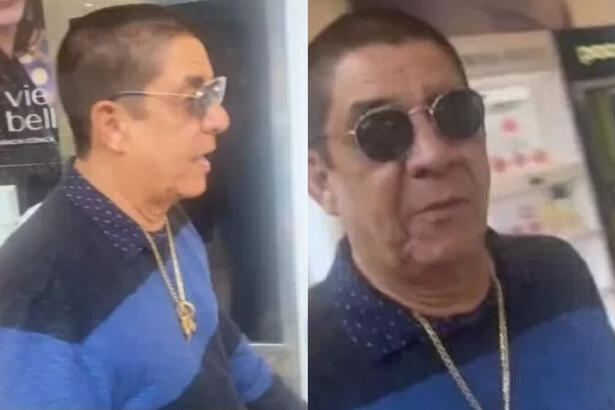 Zeca Pagodinho com blusa azul