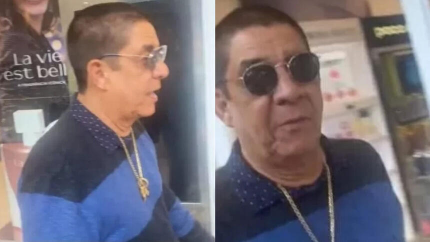 Zeca Pagodinho com blusa azul