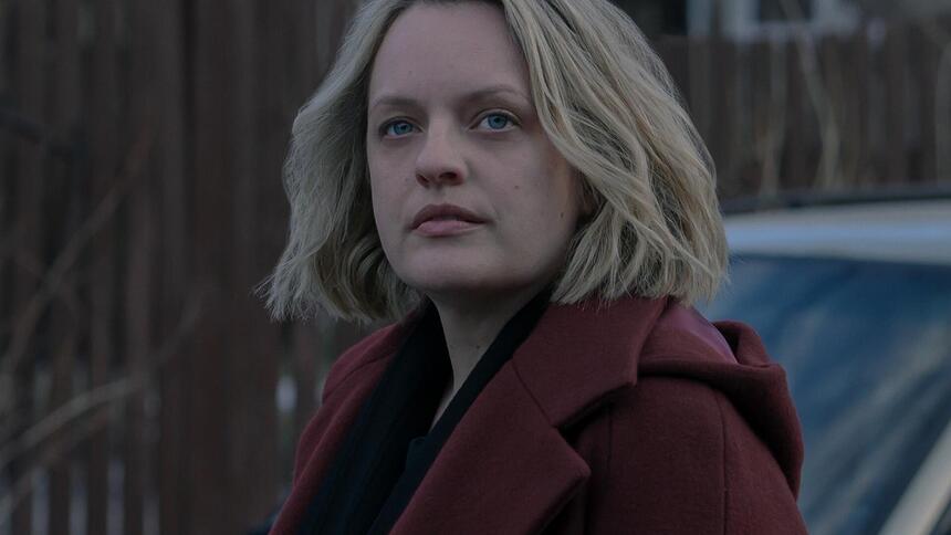 Elisabeth Moss em cena de 'The Handmaid’s Tale'