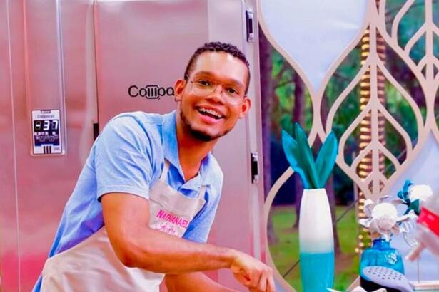 Nathan Santos em trecho de sua participação no Bake Off Brasil