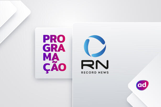 Arte de divulgação da programação da Record News