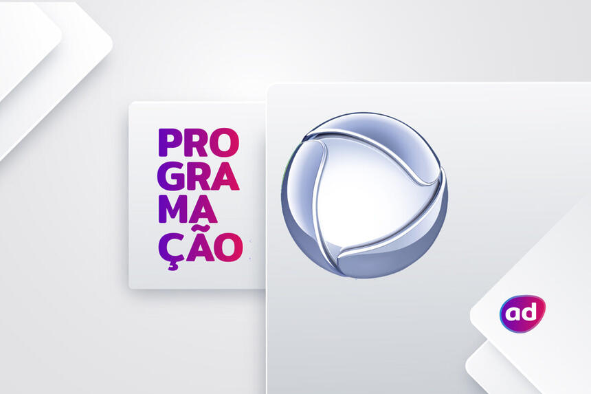 Arte de divulgação da programação da Record TV