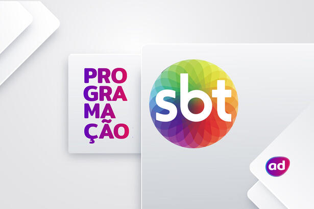 Arte de divulgação da programação do SBT