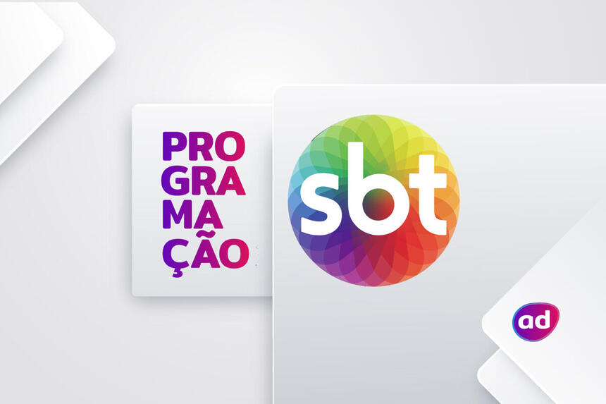 Arte de divulgação da programação do SBT