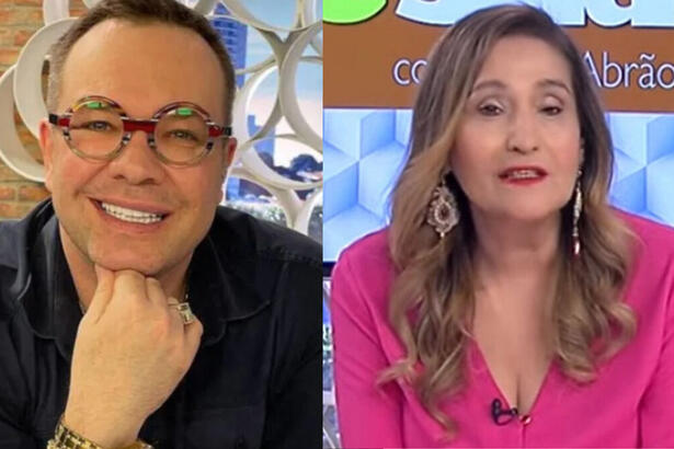 Felipeh Campos e Sonia Abrão em uma montagem