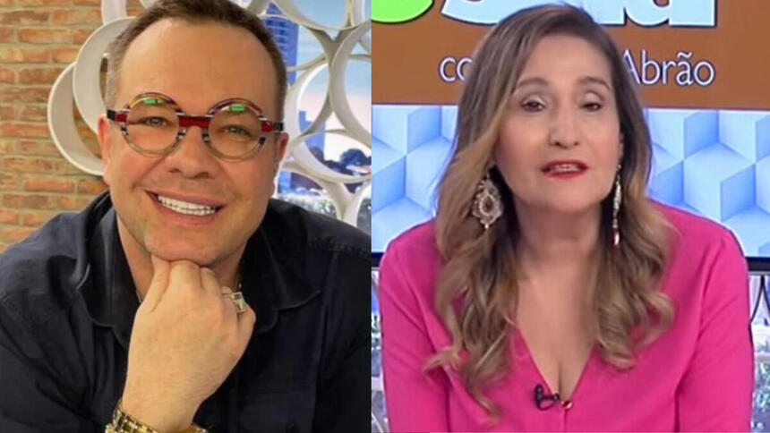 Felipeh Campos e Sonia Abrão em uma montagem