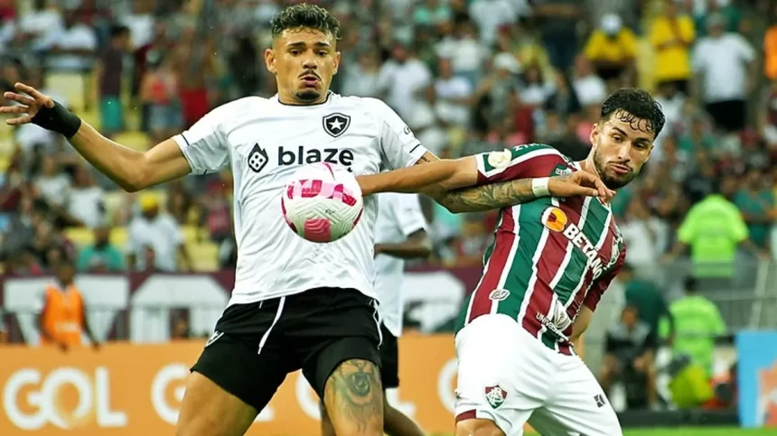 Trecho do jogo entre Fluminense e Botafogo pelo Brasileirão