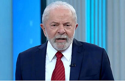 Lula em trecho de sua participação no debate da TV Globo