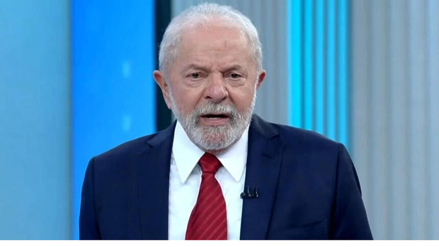 Lula em trecho de sua participação no debate da TV Globo