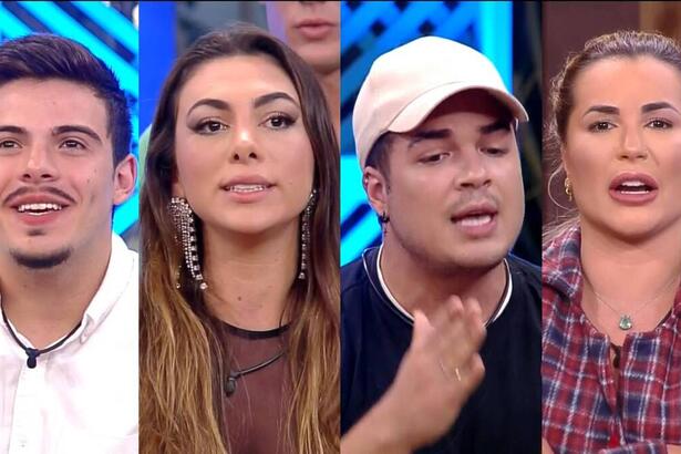 Montagem com Thomaz Costa, Pétala, Lucas e Deolane