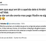 Print de comentário de usuário no twitter