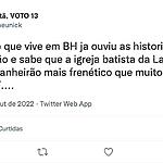 Print de comentário de usuário no twitter