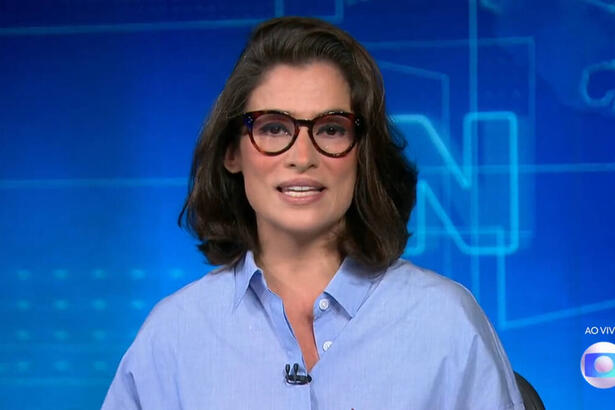 Renata Vasconcellos em trechodo boletim do Jornal Nacional