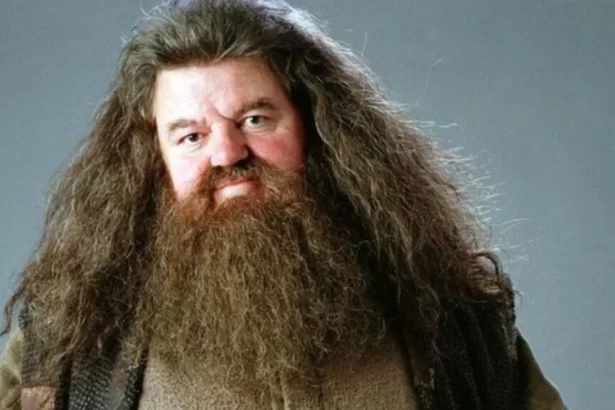 Robbie Coltrane, como Hagrid, em trecho do filme Harry Potter