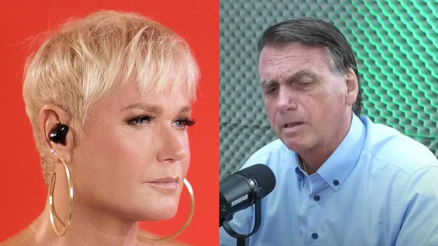 Xuxa e Bolsonaro em uma montagem