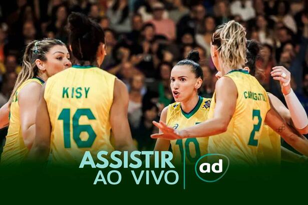 Arte de onde assistir Brasil x Itália pelo Mundial de Vôlei feminino